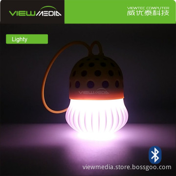 Viewtec private mold music mini mp3 cheap Bluetooth speaker with led light